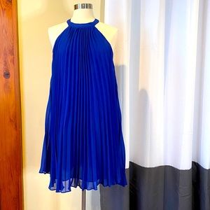 Cobalt Blue Accordion Dress
